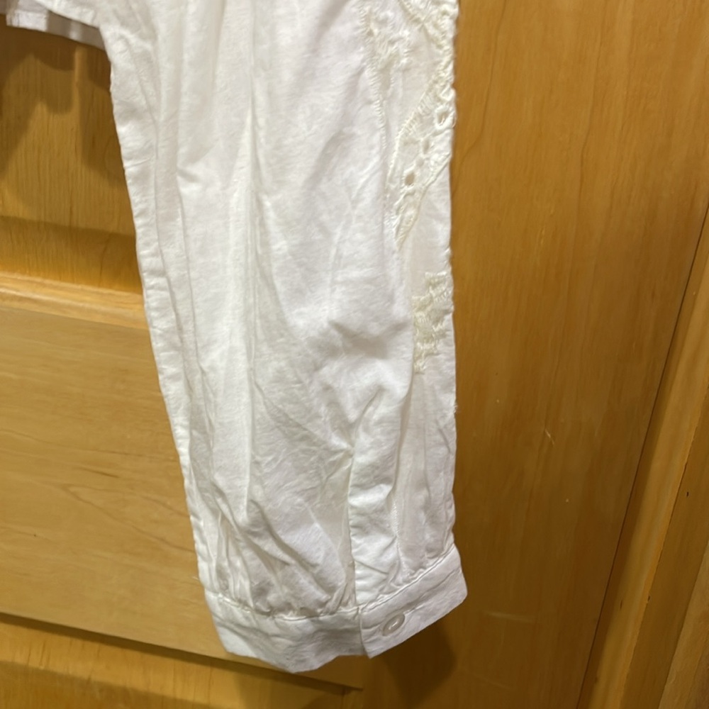 Zara white gauze long sleeve top size XL new with tag - Picture 13 of 16